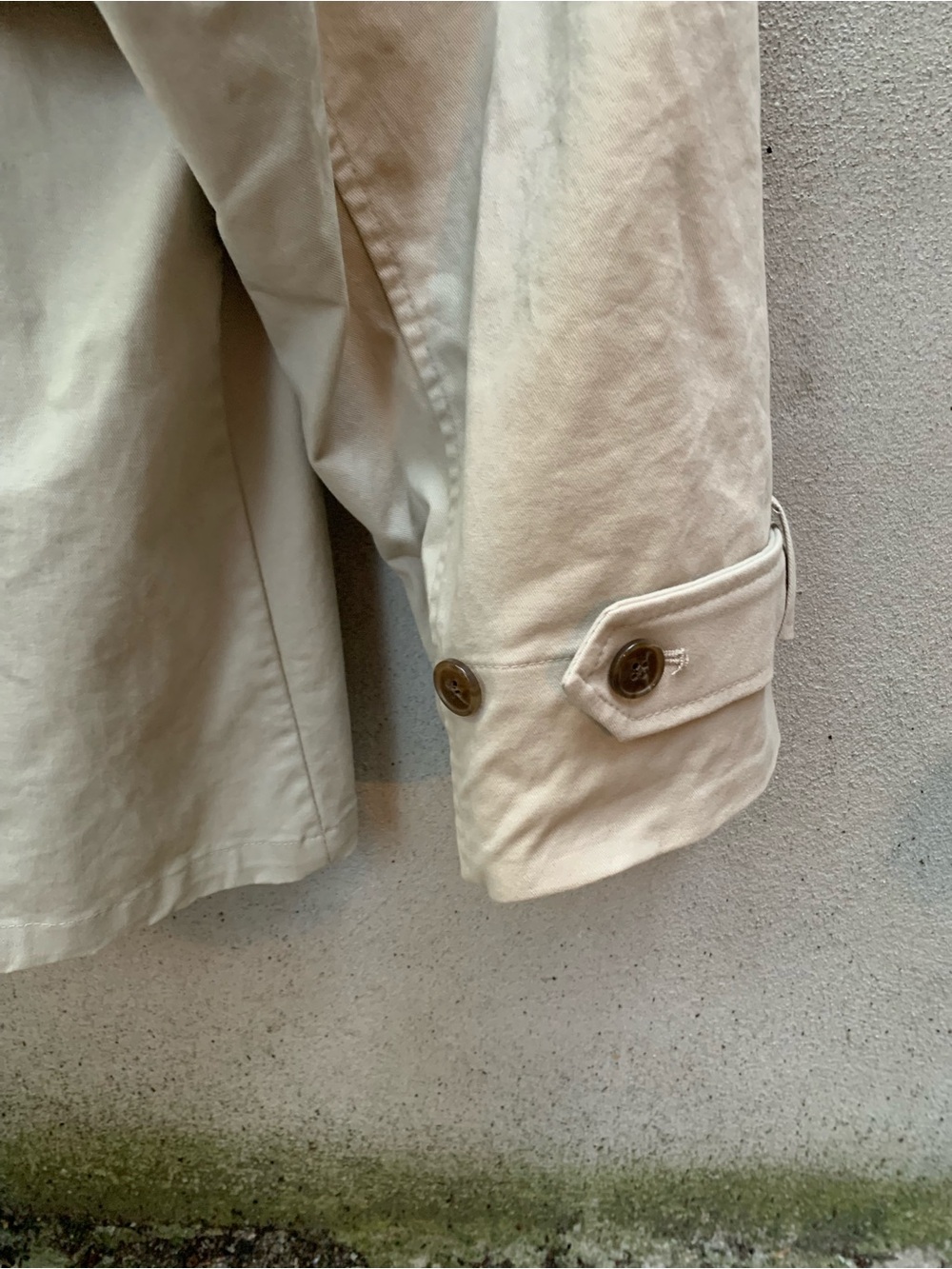 Old Navy Cropped Beige Trench Coat Size XL - Picture 5 of 6